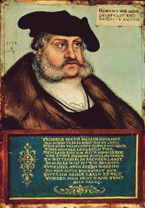 Portret van Frederik III, keurvorst van Saksen door Lucas Cranach the Elder